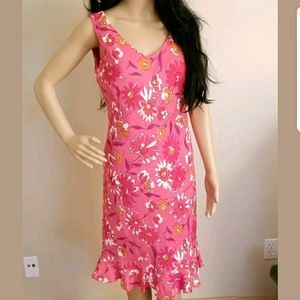 Evan Picone Pink Floral Print Dress